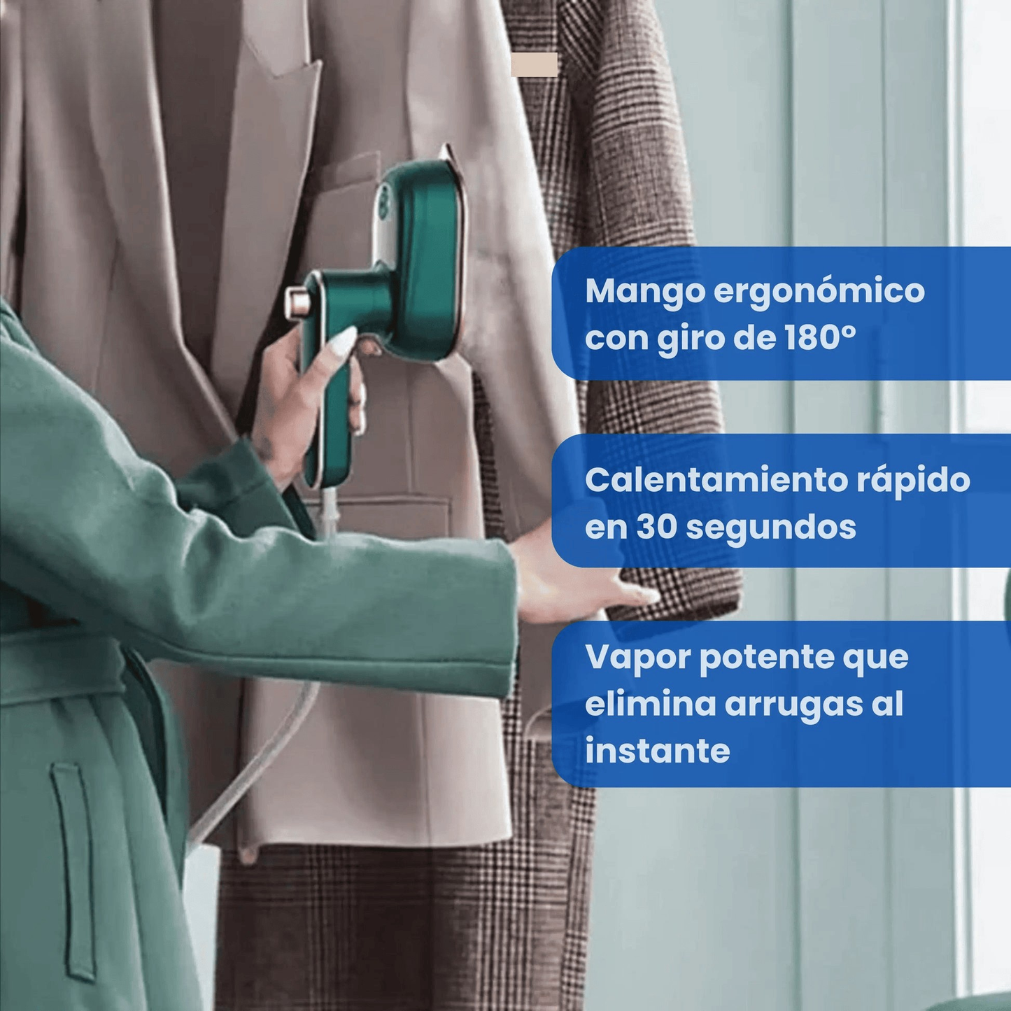 Aliza: MiniPlancha Portátil 2 en 1. ¡Luce impecable, éstes dónde estés!